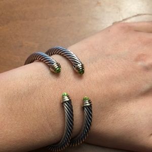 David Yurman Peridot Cable Classics Bracelets